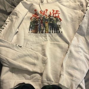 White Primitive Hoodie